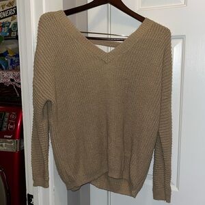 Brown F21 sweater